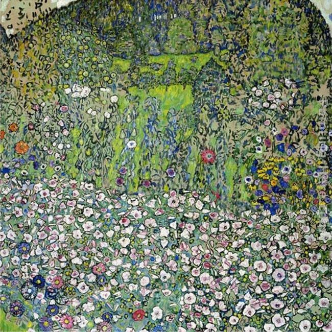 Gustav Klimt Garden Landscape with Hilltop